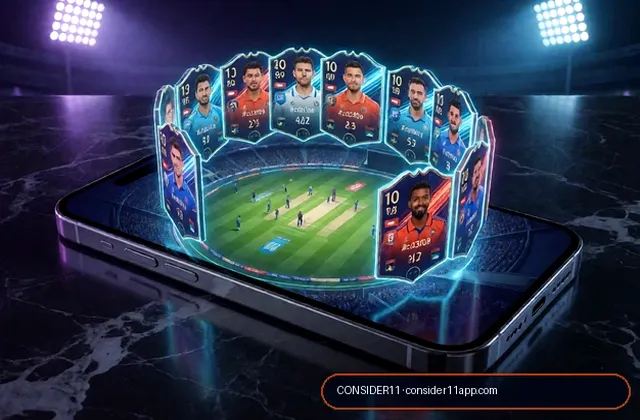 Consider11 (consider11 app) fantasy cricket & matchday visual 1